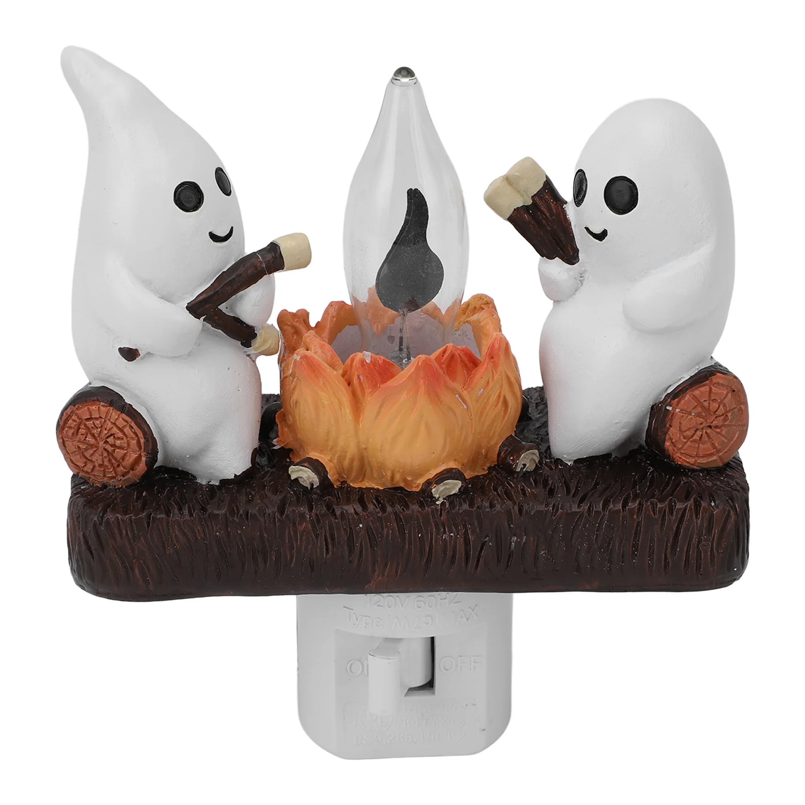 Geister-Nachtlicht, Innenfigur, Lampe, blinkend, flammender Geist, Lagerfeuer, flackerndes Nachtlicht, Dekoration für Schlafzimmer