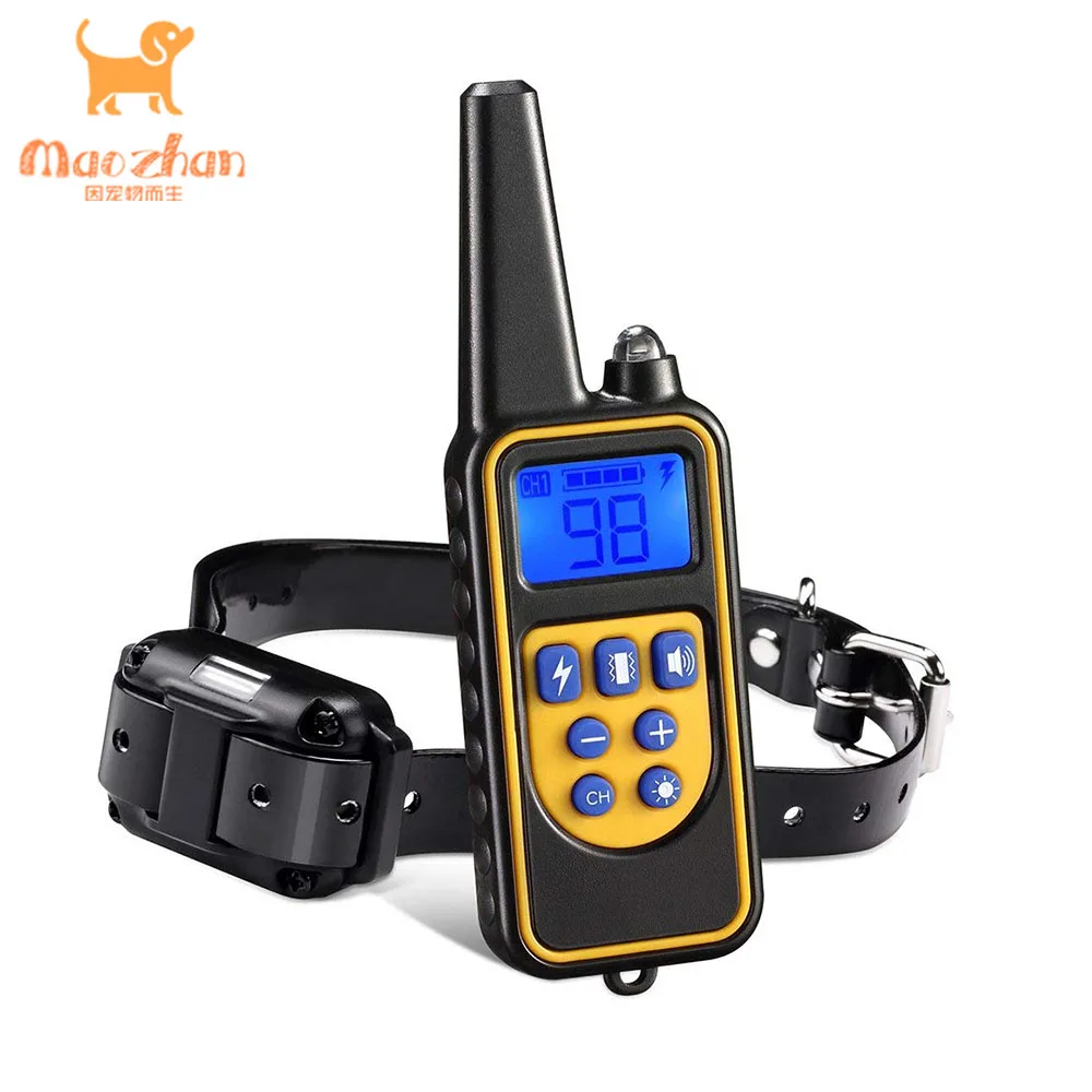 

Hot Rechargeable and Rainproof Pet Training Device Remote Dog Bark Electric Training Collar