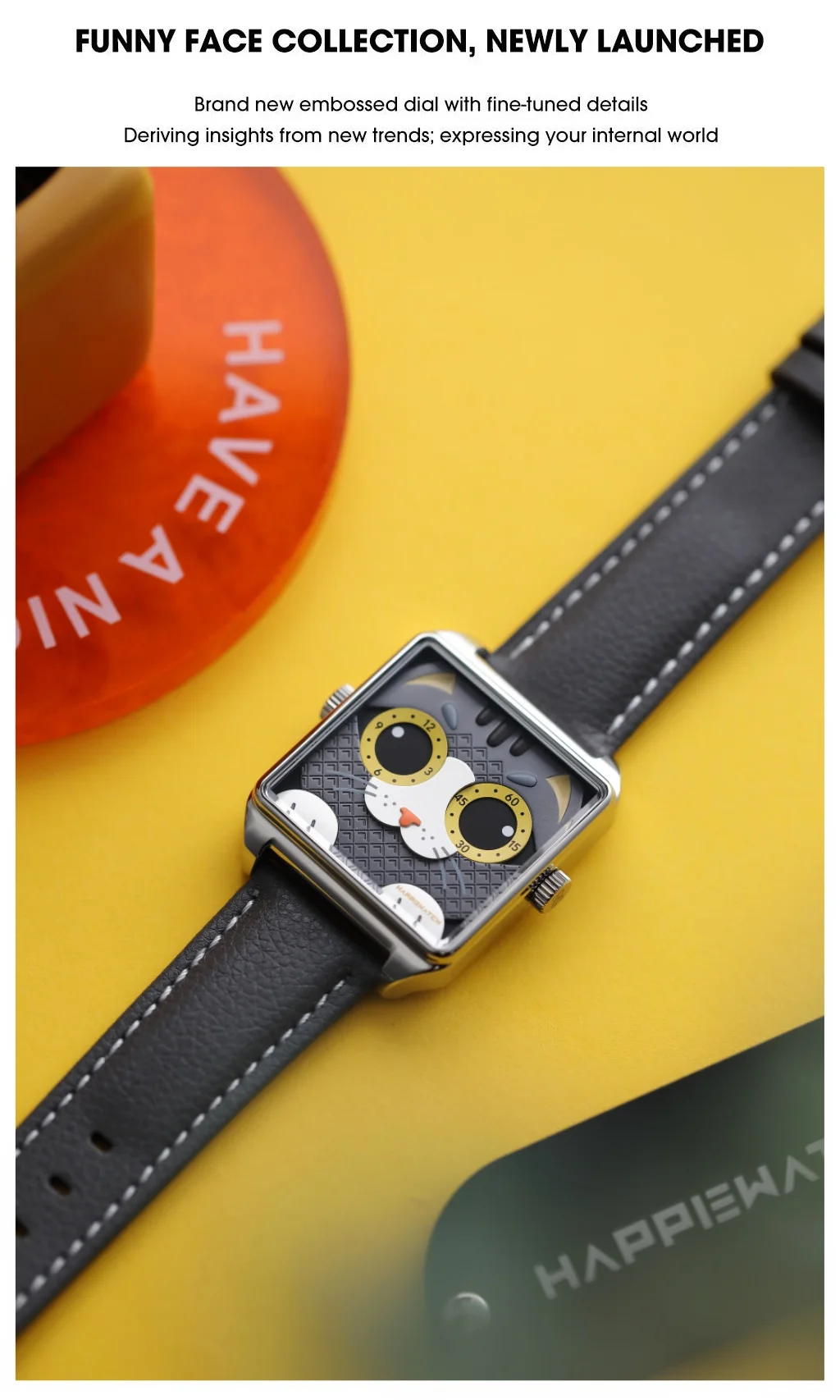 Happie Watch Fashion Couple Watches Simple Arabic Dial Men Quartz Watch Elastic Band Women Wristwatches