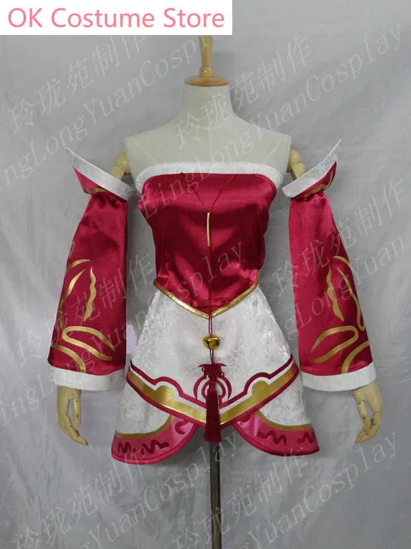 Anime! Hot Game LOL Gumiho Ahri Classic UberMusic Skin Uniform Cosplay Costume Halloween Carnival Suit Custom-made