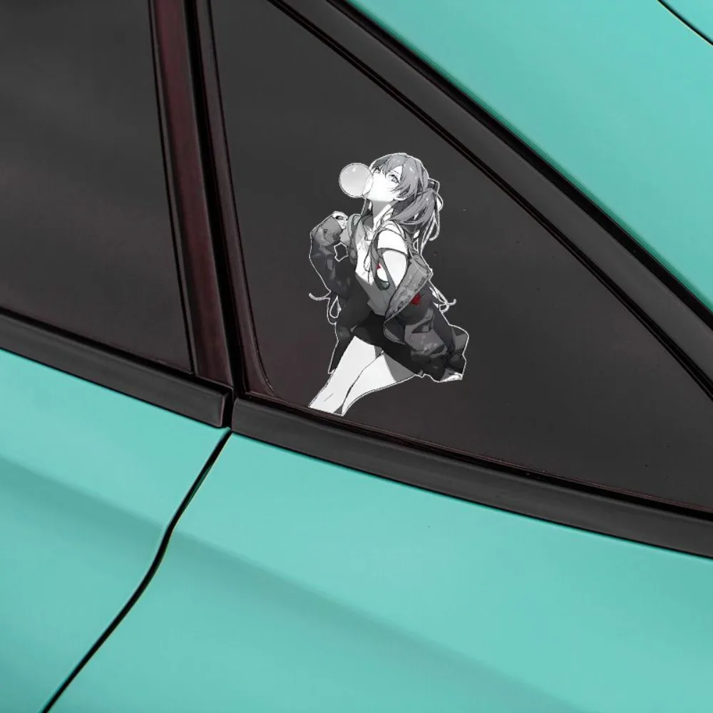 Neon Genesis Evangelion EVA Asuka Langley Soryu Anime Peripheral Car Stickers Cartoon Electric Motorcycle Computer Stickers