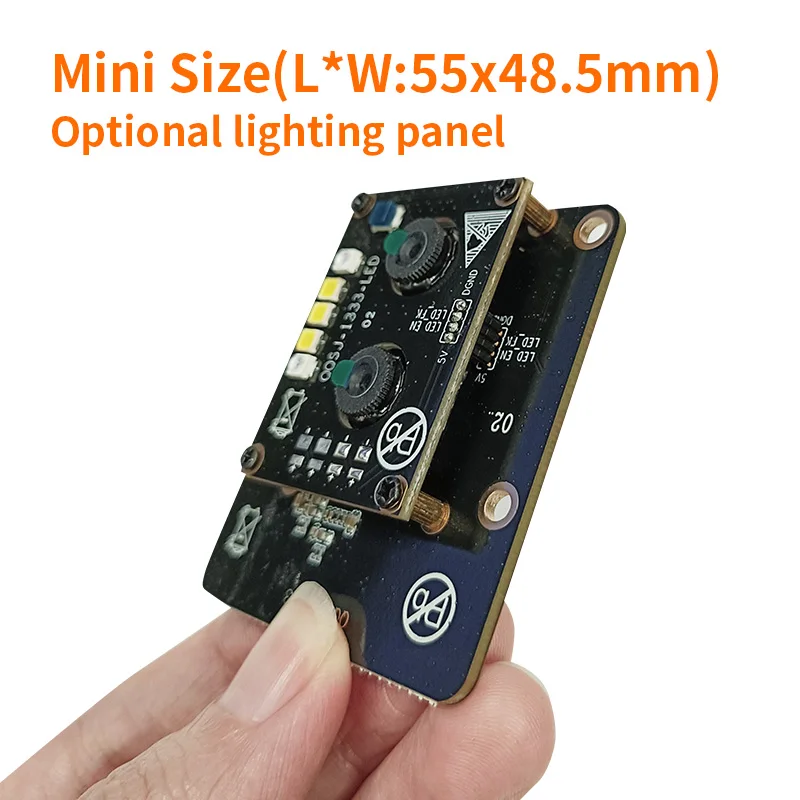 1080P Dual-Lens RGB Wide Dynamic Range IR Live Face Recognition Camera USB Module with Light Board AR0230 OV2710