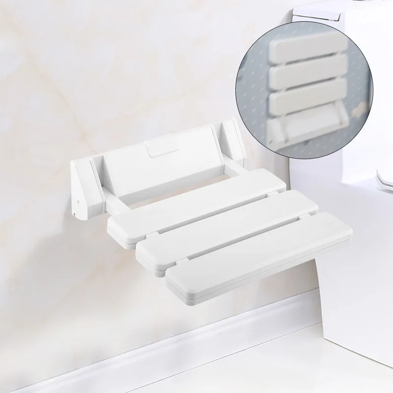 Taburete de ducha montado en la pared, asiento plegable para baño, máximo 130kg