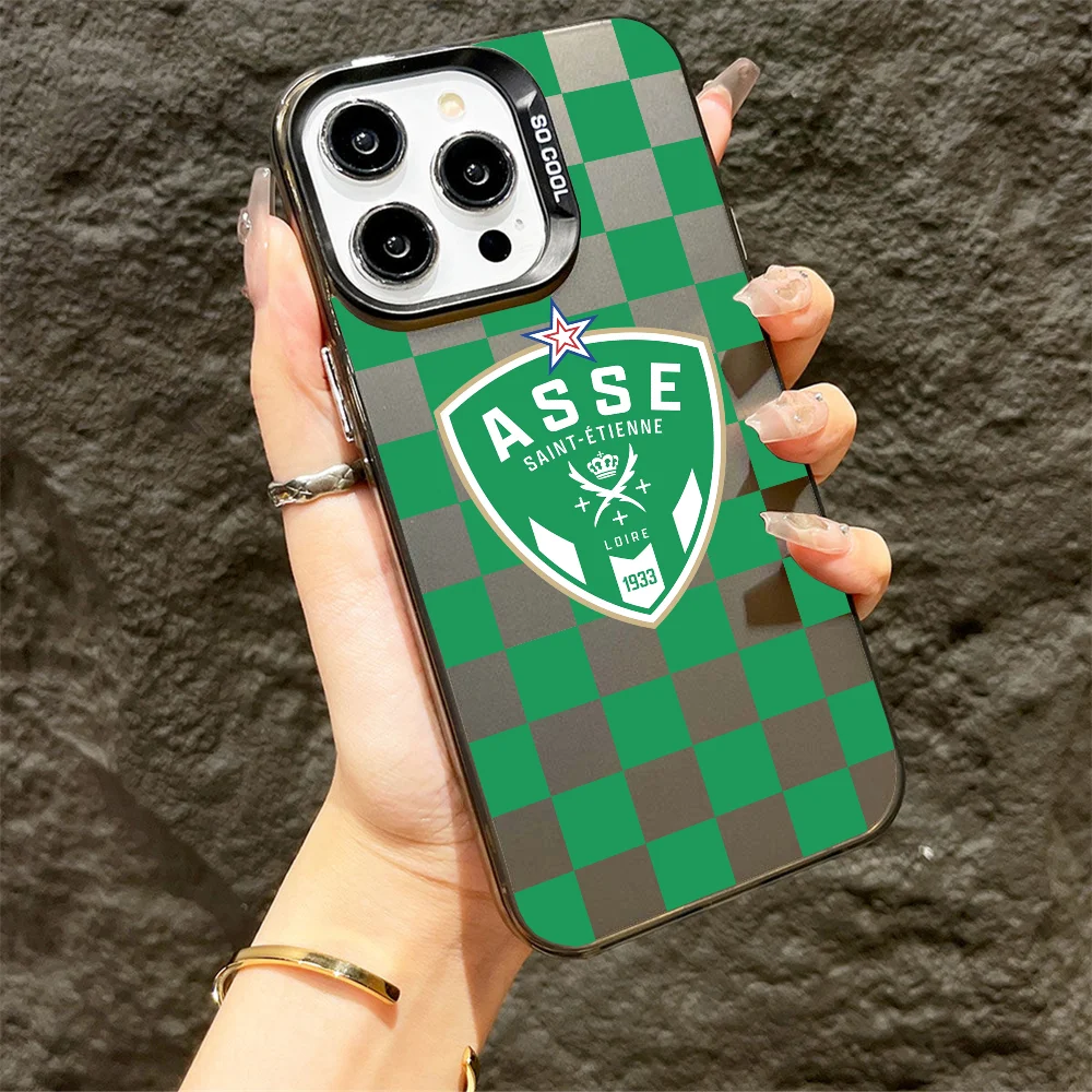 Прочные чехлы для телефонов Fc Club для iPhone 16, 15, 14, 13, 12, 11 X XR XS 7, 8 Plus Pro Max iPhone 13 Mini Pro Max Apple Saints-etiennes-AS