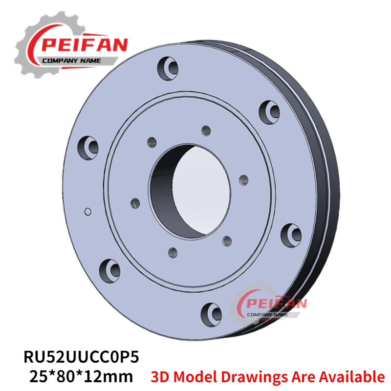 Imagem -05 - Rolamento de Rolo Transversal Automático Junta de Braço Giratório Rolamento de Mesa Giratória 10 mm 20 mm 25 mm 35 mm Ru28 Ru42 Ru52 Ru66 1pc