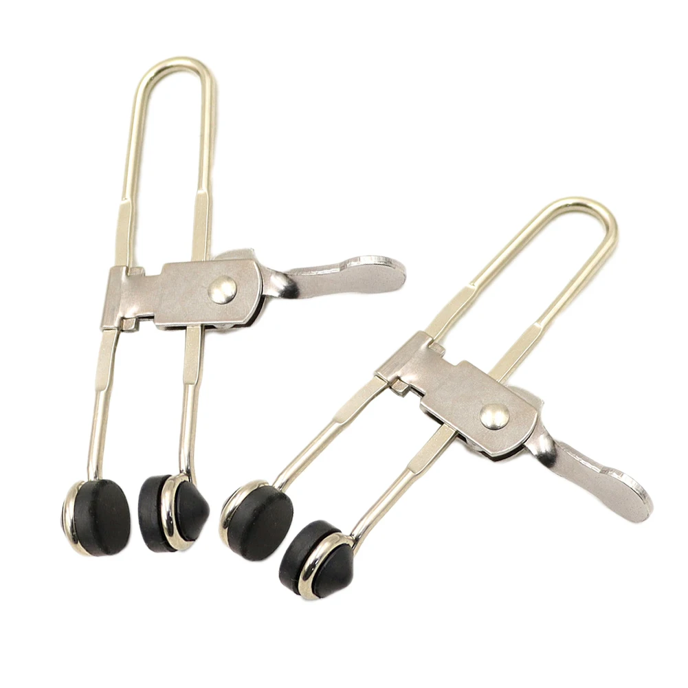 2Pcs Rubber Head Clamps Outdoor Lever Action Grid Clamps Ceiling Tile Mounting Clips Hand Tool Multifunctional Fastener