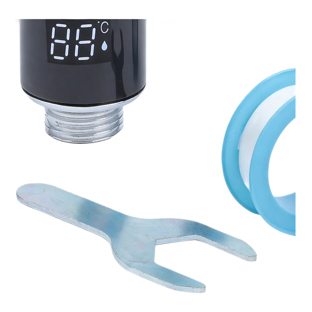 92*33mm G1 2 Intelligent Temperature Measurement Easy Install Shower Temperature Display Shower Head Hydroelectric Shower Head