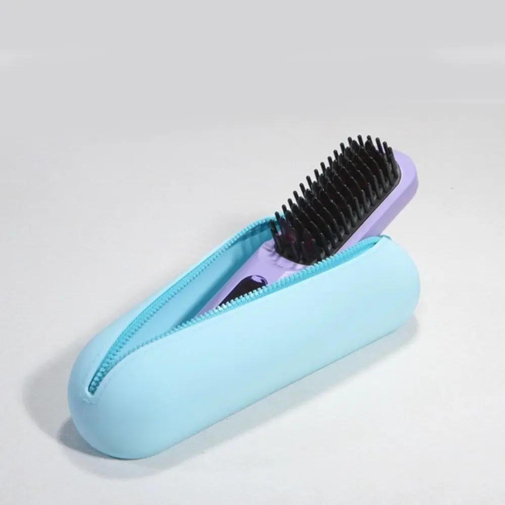 

Large capacity Straight Hair Comb Storage Bag Waterproof Zipper Stationery Organizer Soft Durable Cosmetics Storage Bag