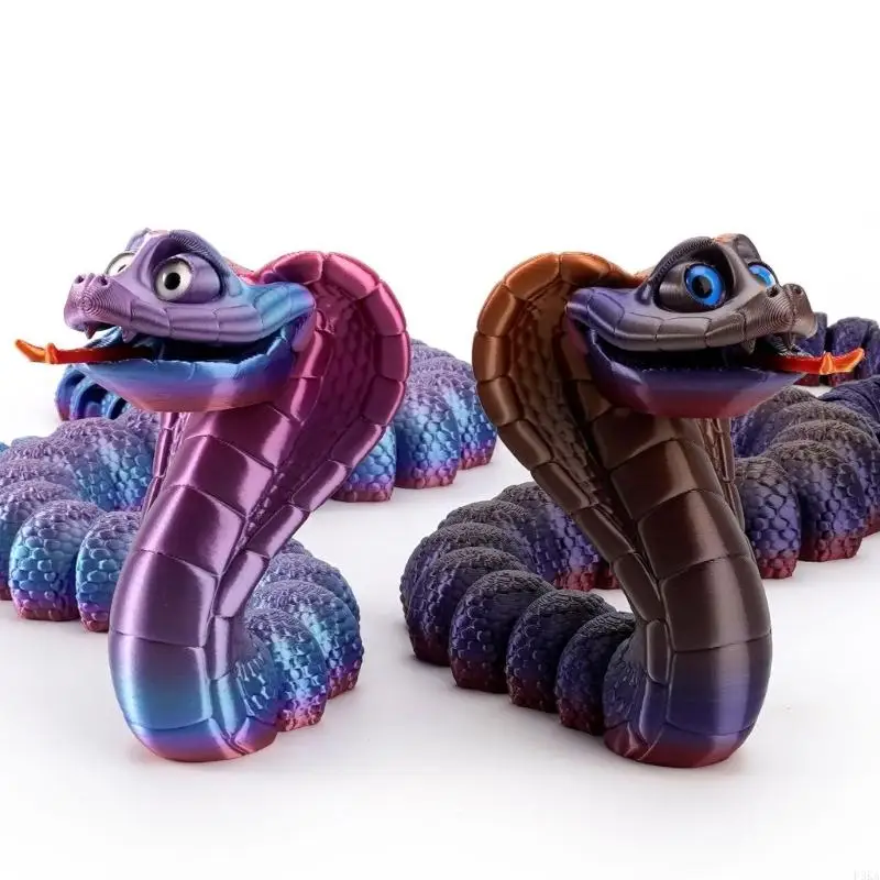   3D Printed Crazys Cobras,Flexible Joints Articulated Crazys Cobras Fidgety Toy Crazys Cobras Statue Ornament Home Decors