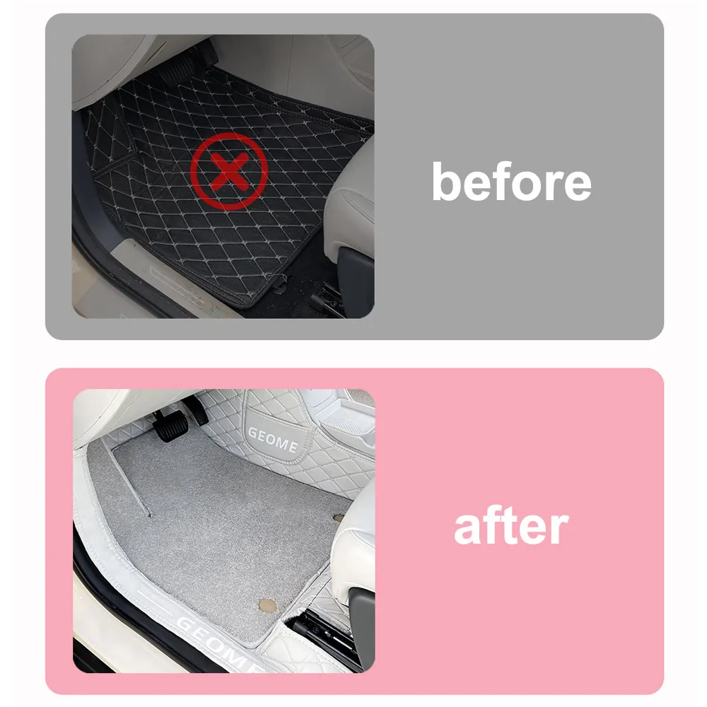 For Geely EX2 Geome 2025 2026 Fully Enclosed Double-layer Foot Pad Leather Interior Supplies Stain Resistant And Wear-resistant
