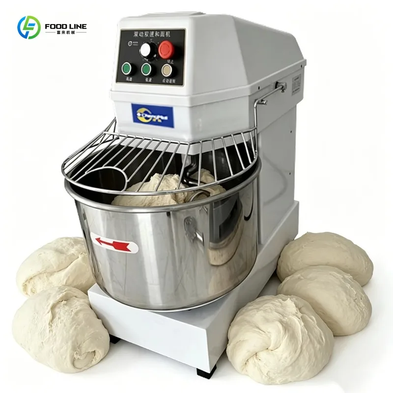 Custom Heavy Industrial Two Speed Dough Mixer Spiral Type Bakery Equipment For Flour Raw Material Mixing