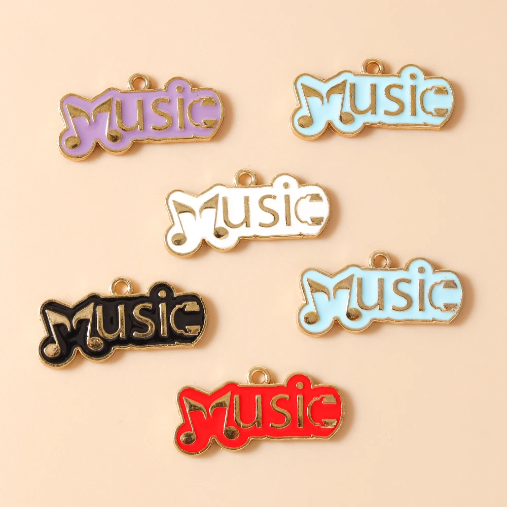Leslie 10 Stück Emaille-Anhänger mit Motiven von Musik, Radio, Grammophon und Kassetten für die Schmuckherstellung, Anhänger, Halsketten, Ohrringe, DIY-Handarbeiten – Detail 32