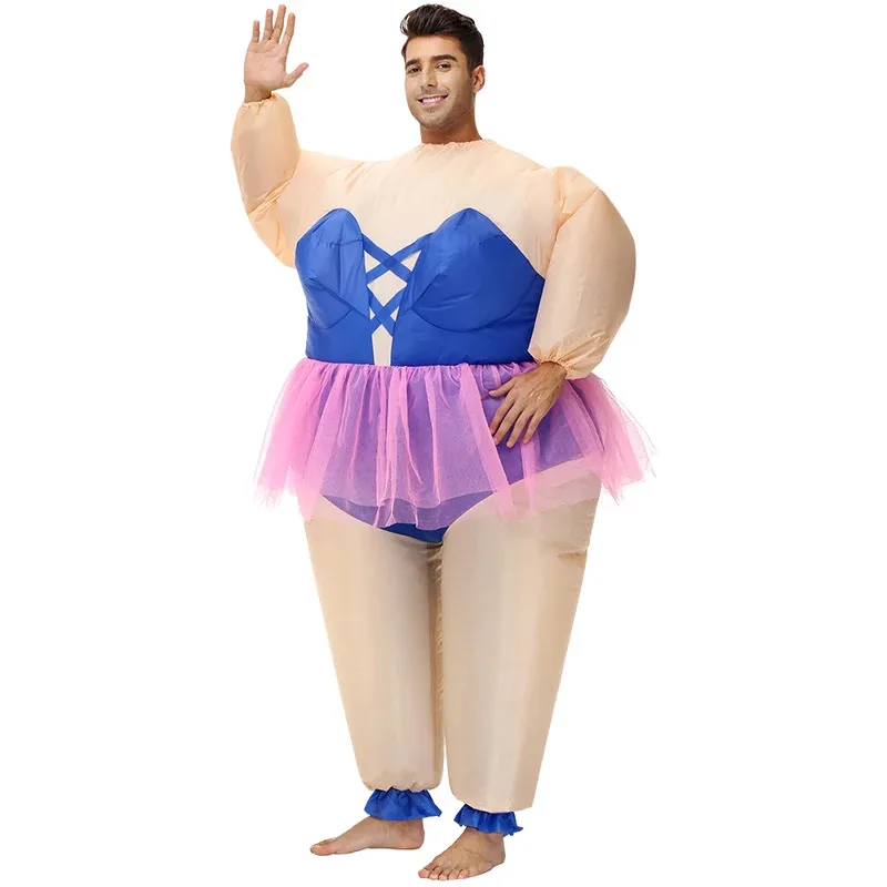 الكبار مضحك نفخ مهرج زي الباليه حزب تأثيري يتوهم الدهون اللباس الدعاوى كرنفال هالوين عيد الفصح مضحك البدلة