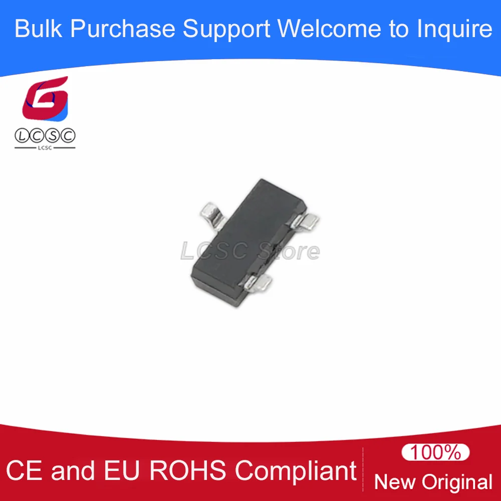 20-100Pcs/Lot Original BC846B,215 SOT-23 65V 100mA NPN Transistor Bipolar BJT Triode BC846B Marking Code 1BW