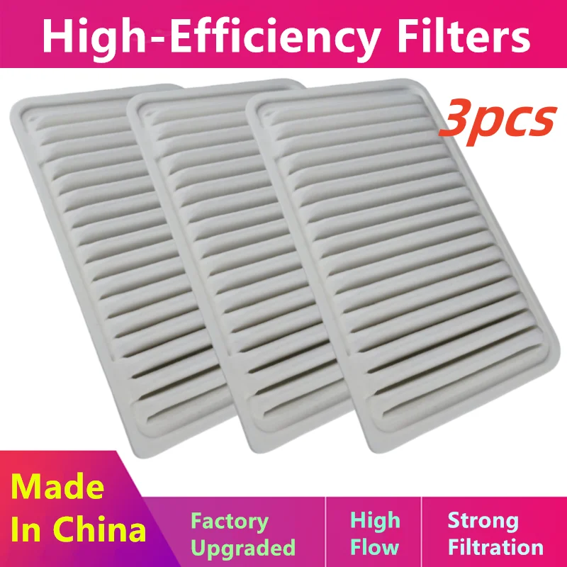 3-ピース-トヨタソララアルファハイランダーカムリセナエアフィルター-17801-0h010-17801-0h020-17801-20040-自動車部品