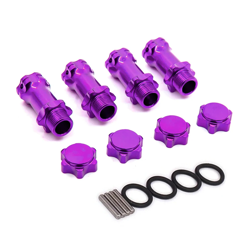 1 Set 89108 17mm Wheel Hex 30mm Longer Enhanced Mount Adapter Cover Hub For HSP 1/8 Scale Monster Truck Truggy RC Spare Parts