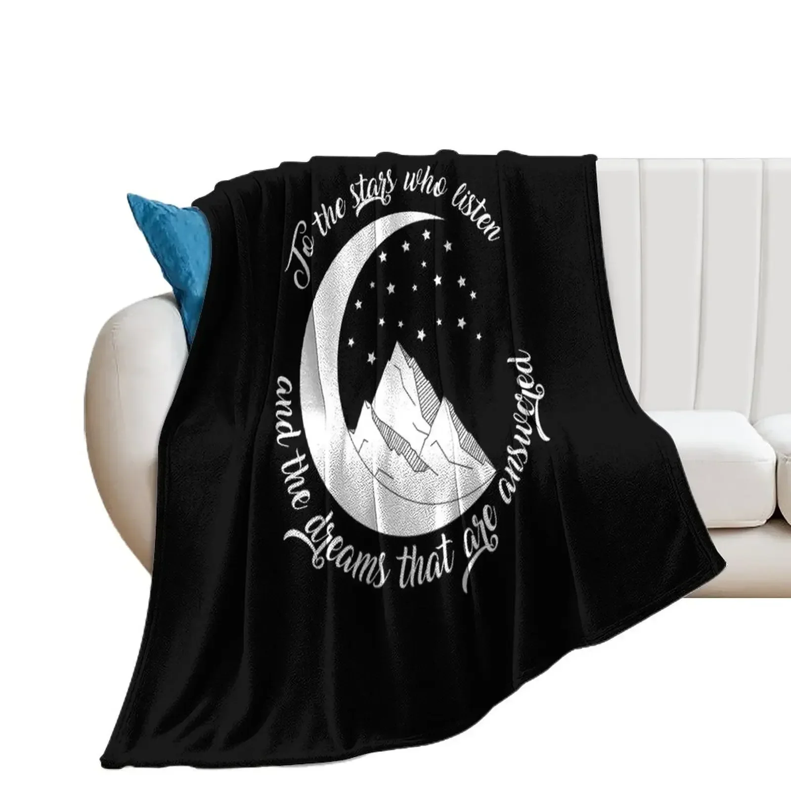 

ACOMAF - To the stars who listen and the dreams that are answered Throw Blanket for winter Shaggy Blankets