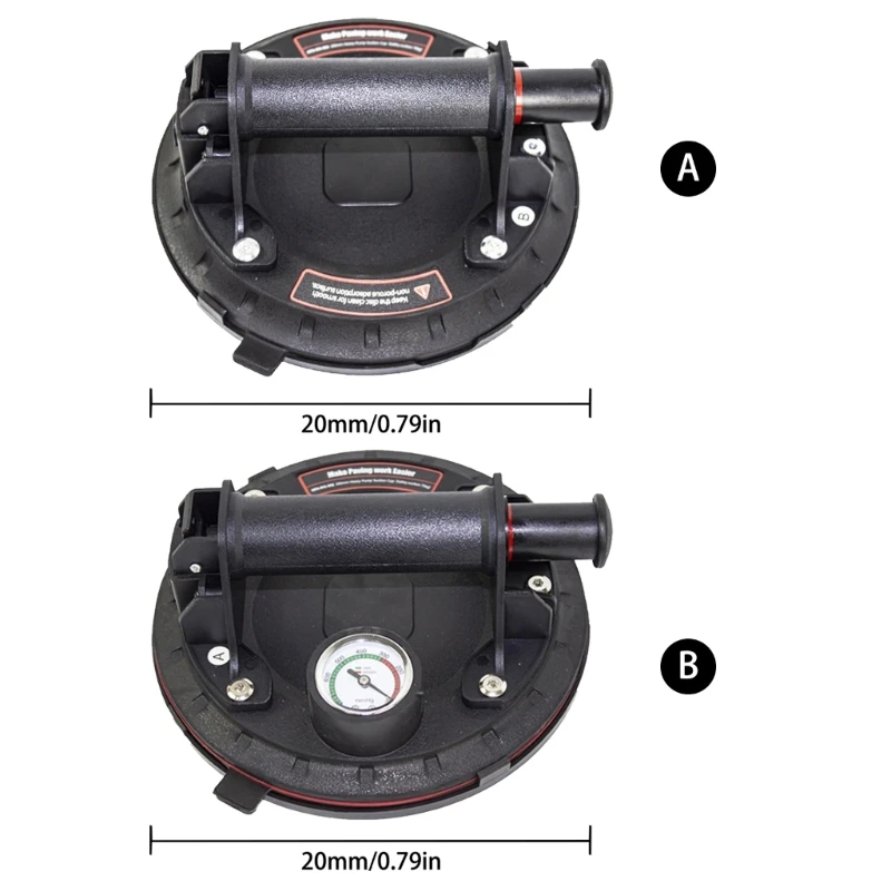Vacuum Suction Cup 220lbs Carrying Capacity 8 Inch Vacuum Suction Cup Heavy Duty Lifter for Granites Tile Glass Lifting