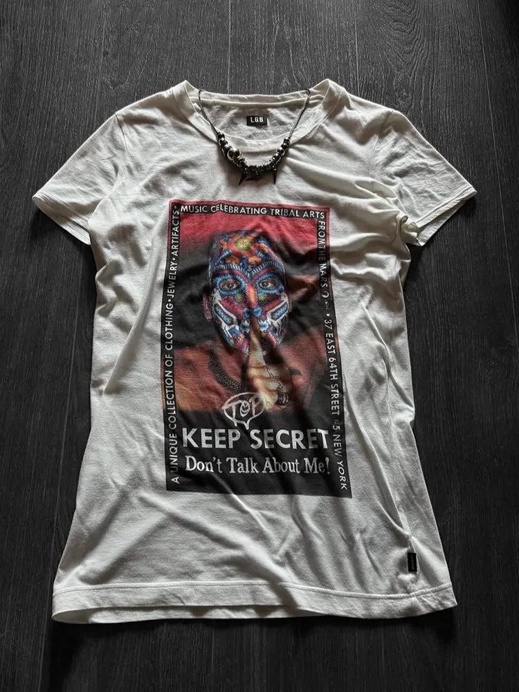 

LGB Visual Casual KEEP SECRET Half Sleeve T-Shirt