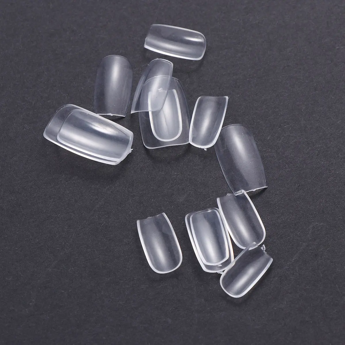 100Pcs Transparent Artificial Nail Tips False Nails for DIY Home Salon Use Wedding Halloween Party Costume Ball Gift Women Nail