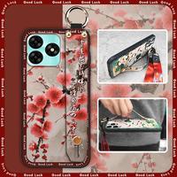 cell phone sleeve fashion Phone Case For UMIDIGI G5/G5A old lady Wrist Strap for mom protective cell phone cover ring