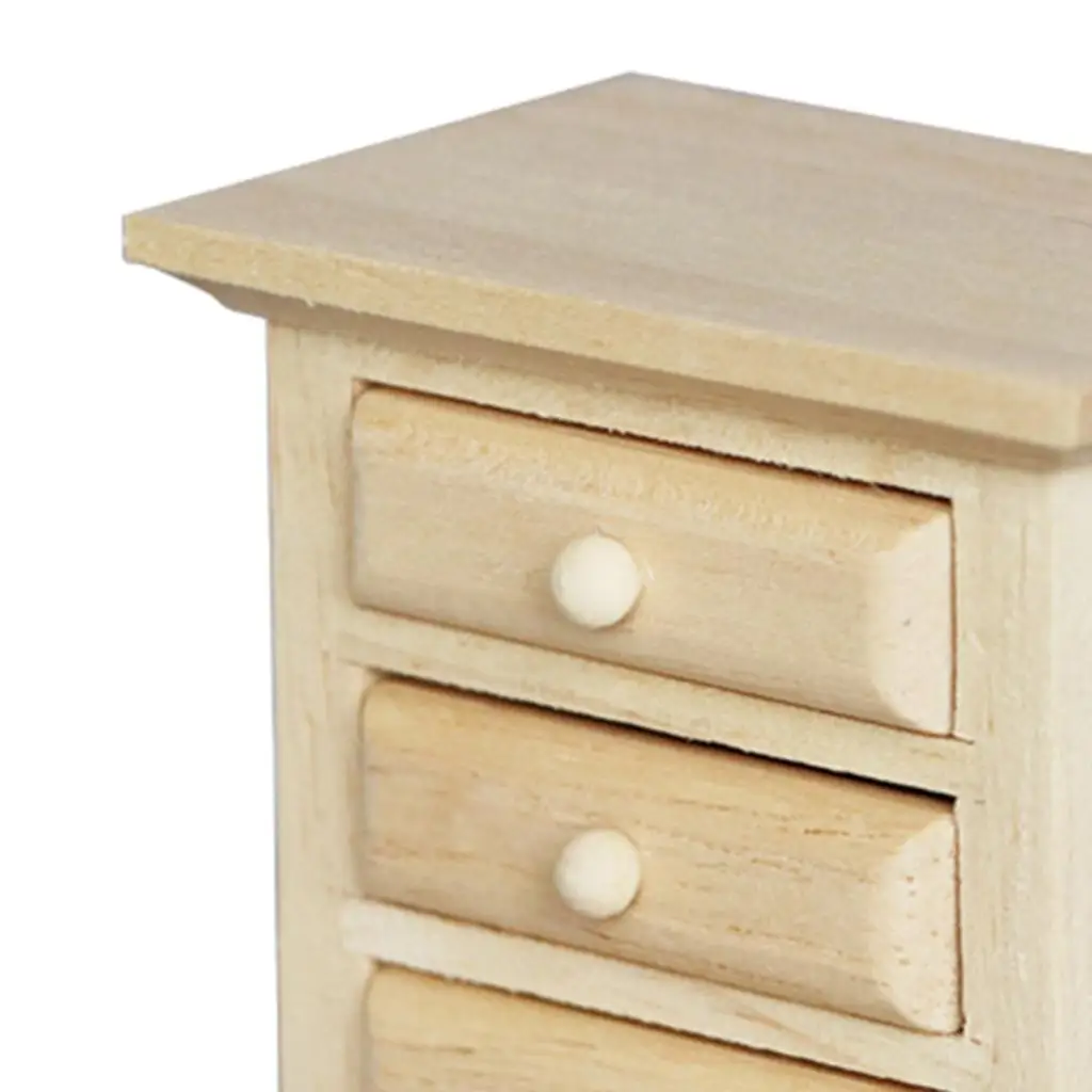 인형의 집 침실 가구 침대 옆 탁자 나이트스탠드 캐비닛 액세서리