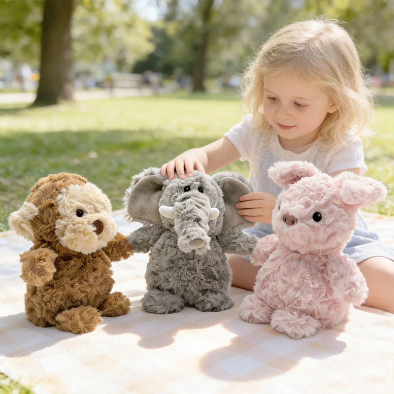 

16CM Soft Mini Plush Lion Puppy Kitten Animal Toy Fluffy Stuffed Zoo Farm Jungle Figure For Kids Birthday Party Favors Gift