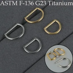 G23 Titanium D Shape Ear Tragus Cartilage Barbell Ring Cuff piercing Helix Daith Rook Septum Clicker Half Ring Piercing Jewelry