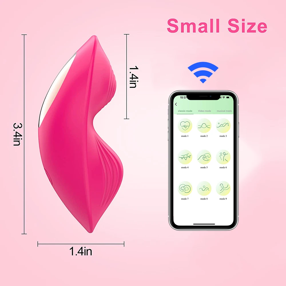 Wearable Butterfly Vibrator for Clitoris Woman Panty Vibrators Clit Massager G-spot Dildo Vibrating Wireless APP Remote Sex Toys