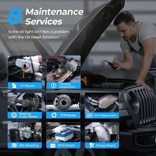 Imagen 2 del producto TOPDON Topscan Lite OBD2 Bluetooth herramienta de escáner de diagnóstico de coche 28 funciones de reinicio lector de código de sistema completo inalámbrico prueba activa