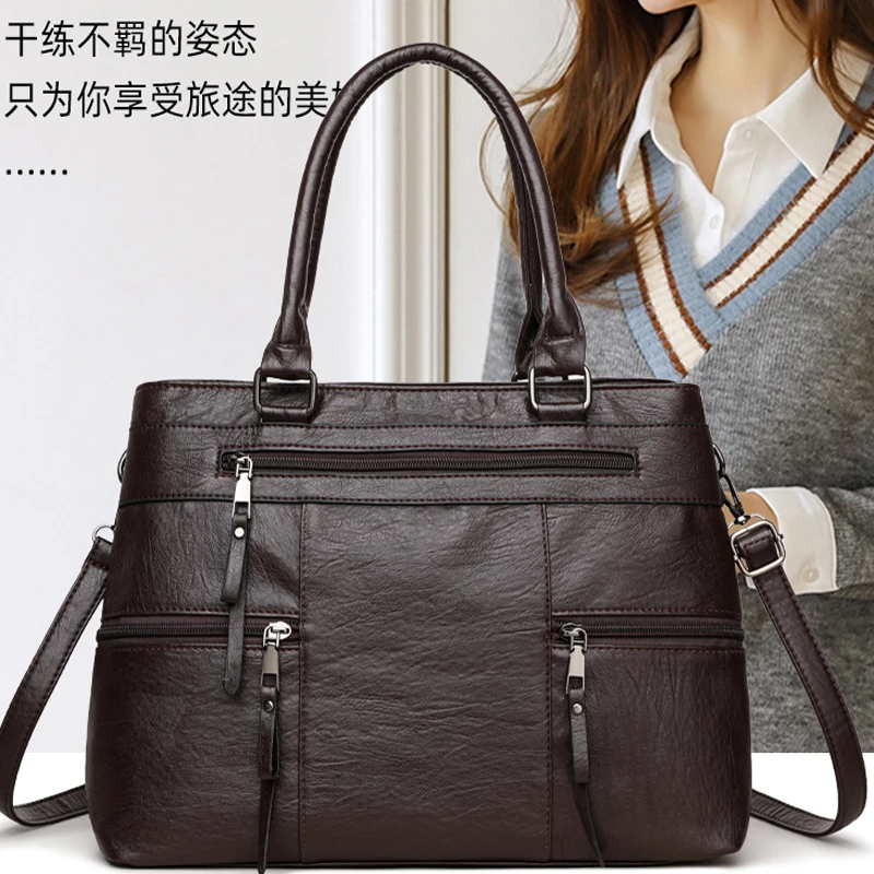 

Fashion Crossbody Bags for Women High-quality Soft Leather Handbag and Purses Ladies Shoulder Messenger Bags Top-Handle Bags Sac