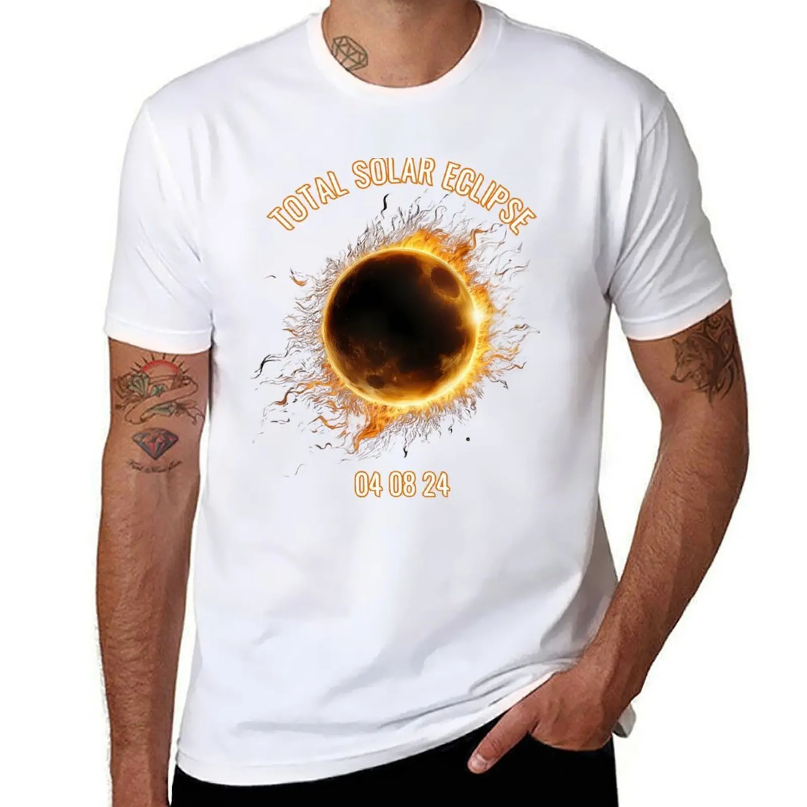 

Eclipse T-Shirt 08 100% man man white shirt heavy 24 Total shirts Solar pack cotton cotton man t for t 04 t shirts