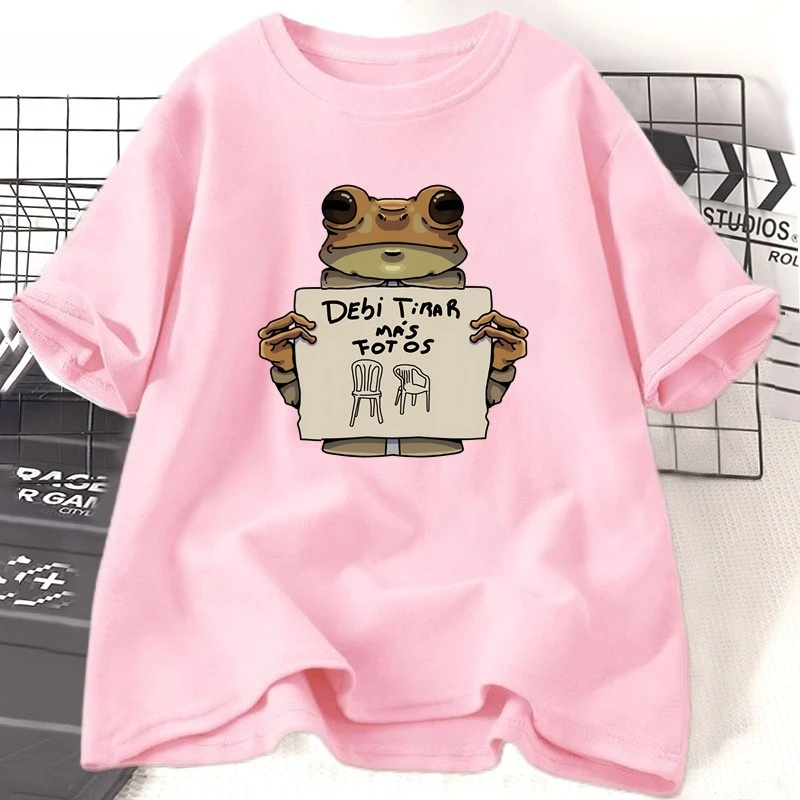 مضحك الضفدع Dtmf تي شيرت السببية ديبي تيارار ماس Fotos قميص مطبوع قصير الأكمام س الرقبة تي شيرت الذكور الملابس الشارع الشهير #2