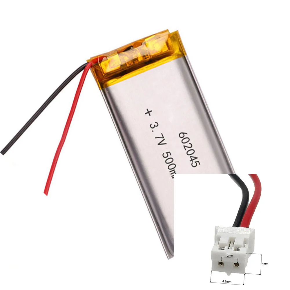 Rechargeable 3.7V 500Mah 602045   Polymer Ion Battery For MOBILE POWER MP3 DVD CHARGING TREASURE POWER CAMERA POWER BANK MP581