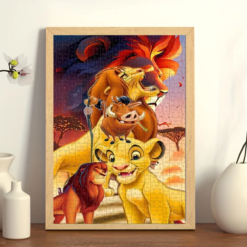 Puzzle del Re Leone Simba e Mufasa - Sfida da 1000 pezzi con Simba Cub Nala - Gioco di puzzle del film ufficiale - Compleanno/Natale/T