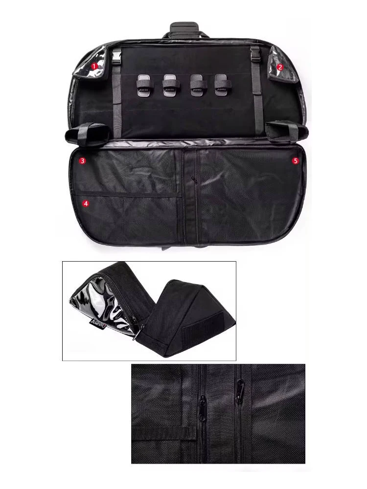 105*45*9cm Compound Bow Bag Black High Quality Thickened Oxford Cloth Hard Bow Case Removable Waterproof Bow bag