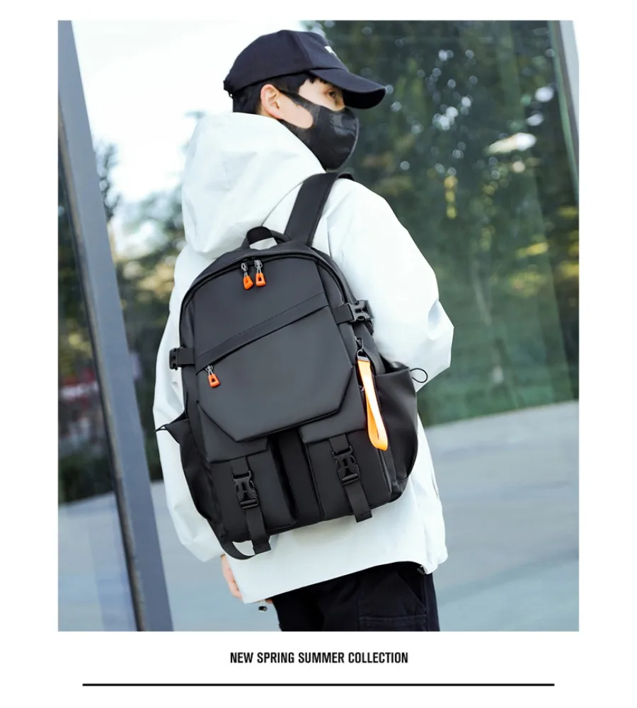 School bag for men and women large capacity nylon versatile casual computer backpack backpack campus junior high school students