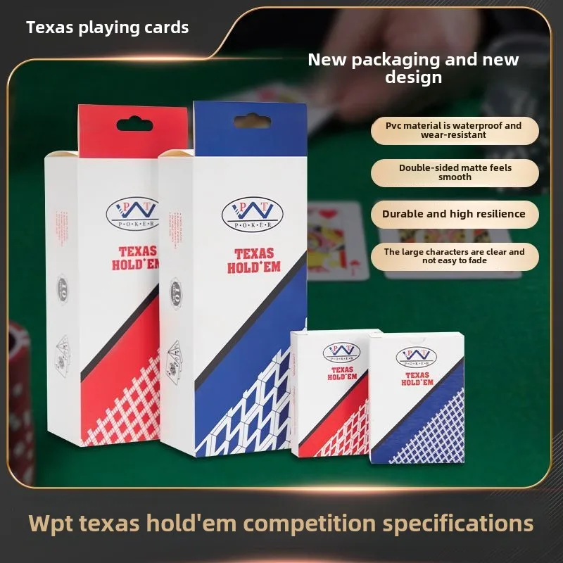 

Running BullWPTTexas Hold'em Poker Cards Plastic Competition Special CardsPVCBig Word Waterproof Anti-Folding Matte Brand