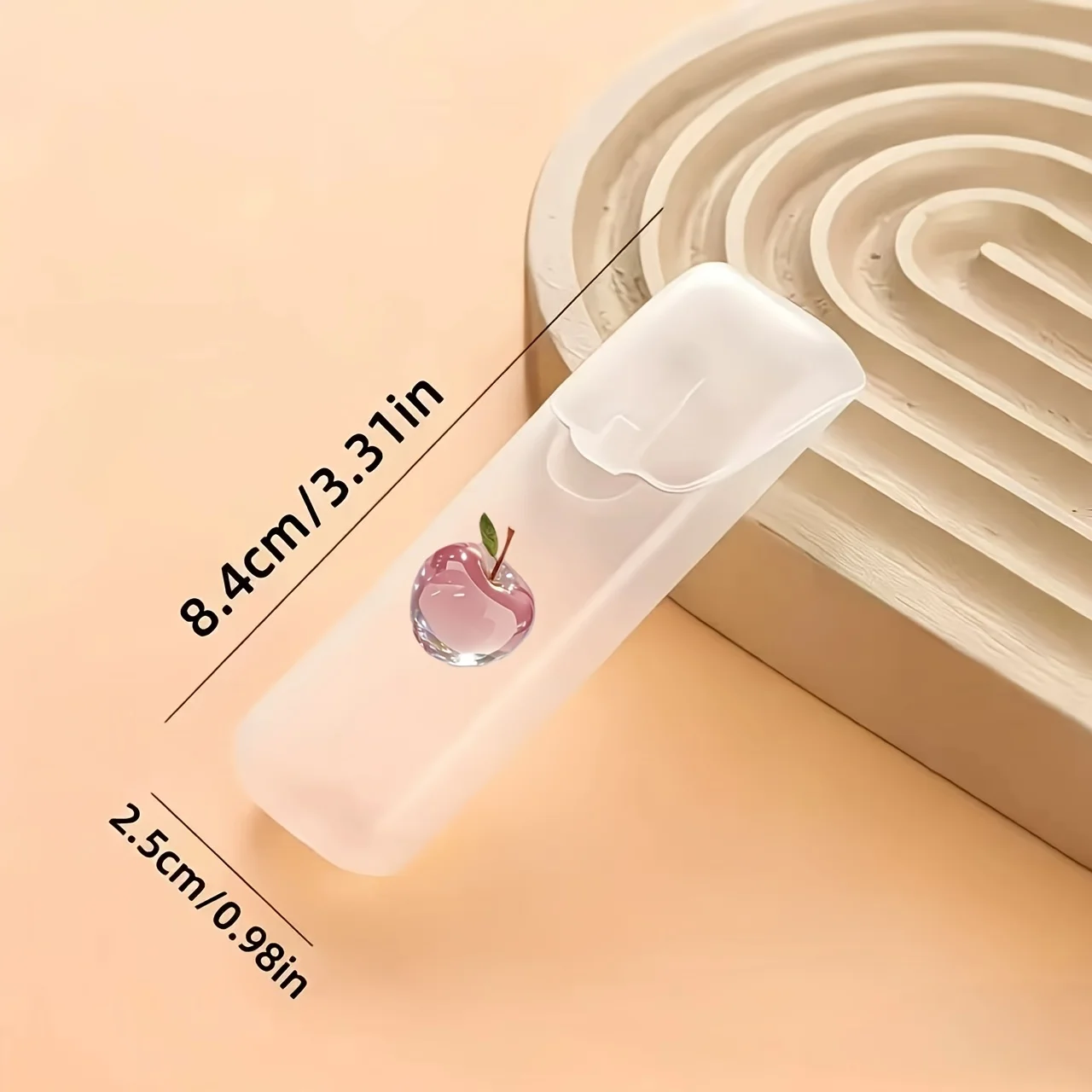 Beautiful Apple Pattern Portable Travel Storage Box - Storage Case for Toothpicks, Dental Floss & Daily Supplies, Compact & Hand