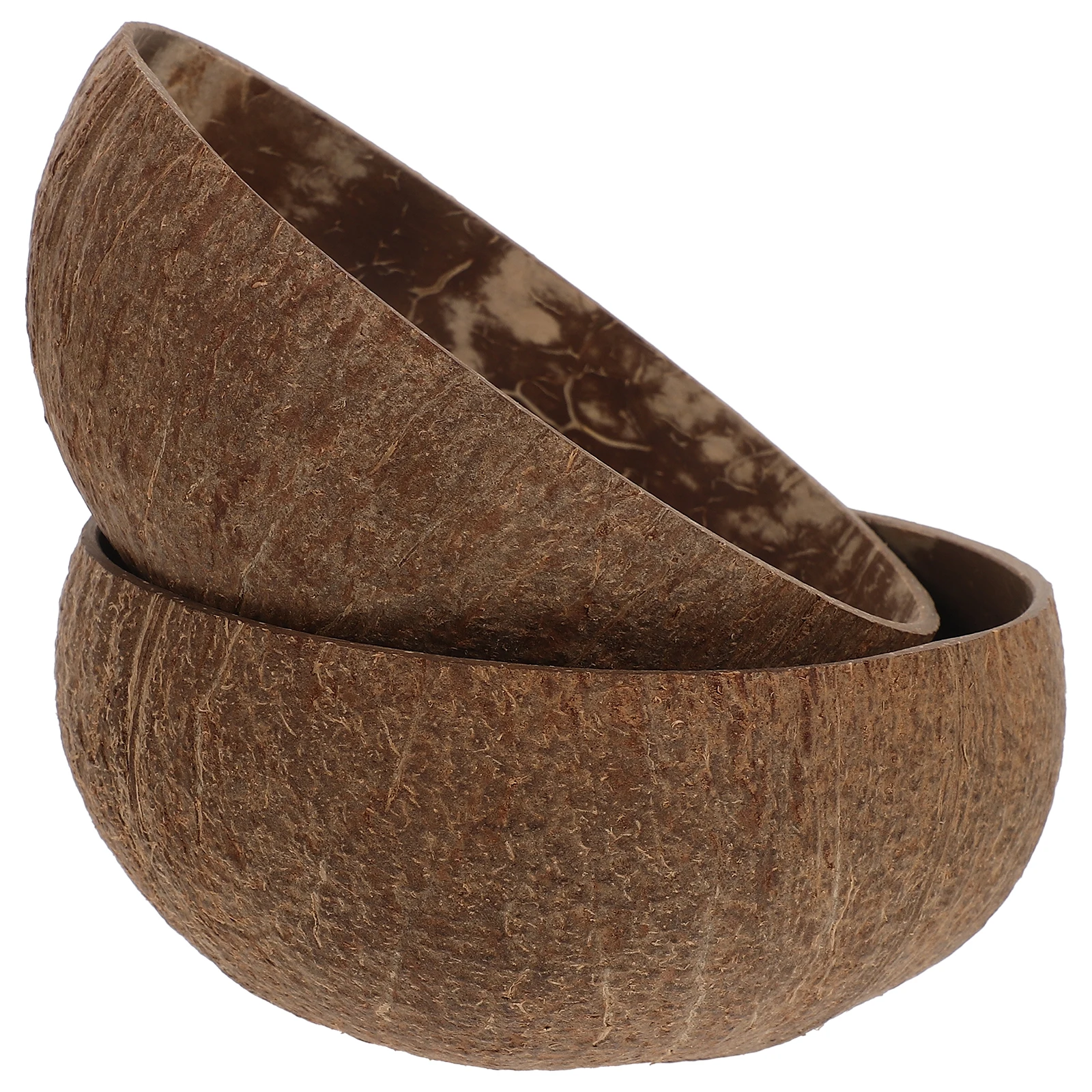 

2 Pcs Coconut Shell Natural Fruit Salad Random Size Coconuts Food Serving Bowls Snack Storage Kitchen Bowls Home Decor