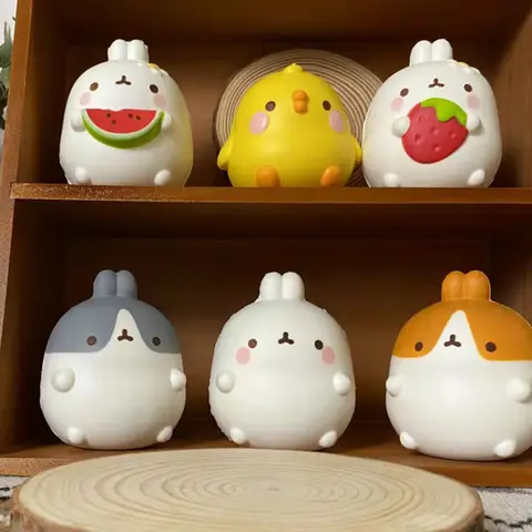 점보 스퀴시 카와이 동물 귀여운 병아리 토끼 딸기 리치 스퀴시 느린 상승 스트레스 릴리프 스퀴즈 피젯 완구 어린이용