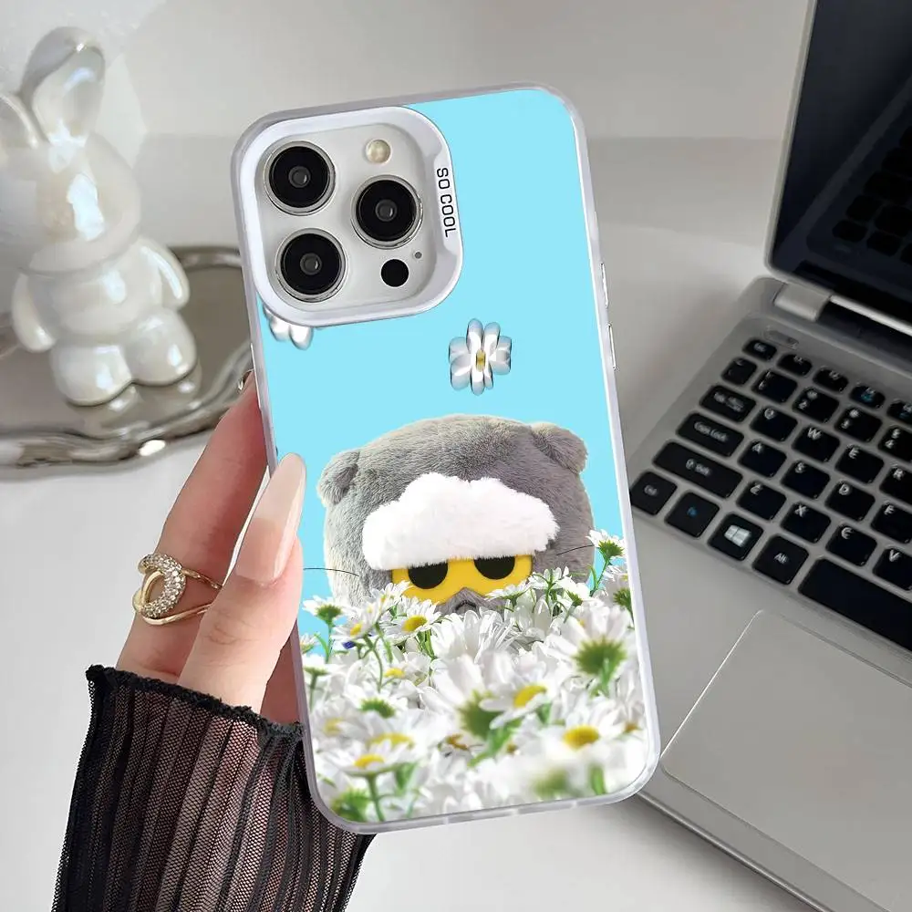 The latest trendy GD ZOA Cat Phone Case For IPhone 17 16 15 14 13 12 11 Pro Max Plus Color Shockproof Back Silver Cover