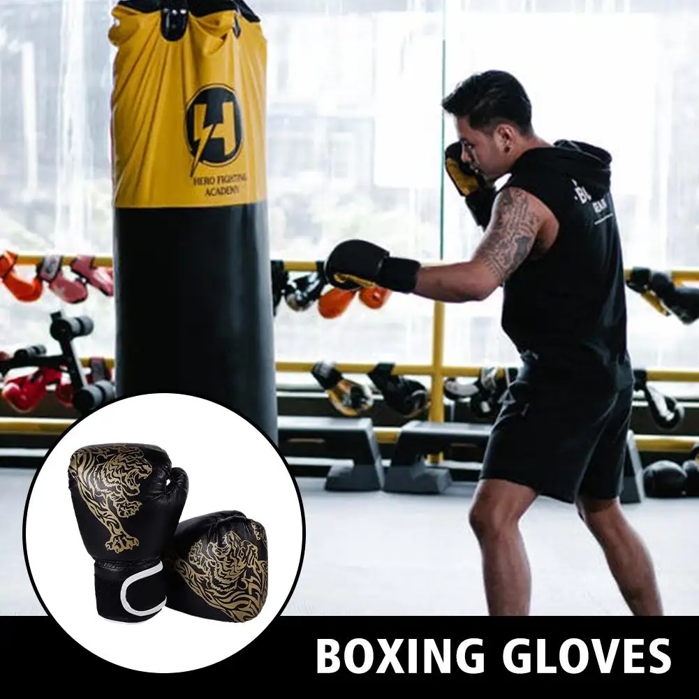 Guantes de boxeo profesionales de cuero PU transpirables, guantes de llama, cajas de Sanda, guantes tailandeses, Muay Thai, guantes de lucha de boxeo