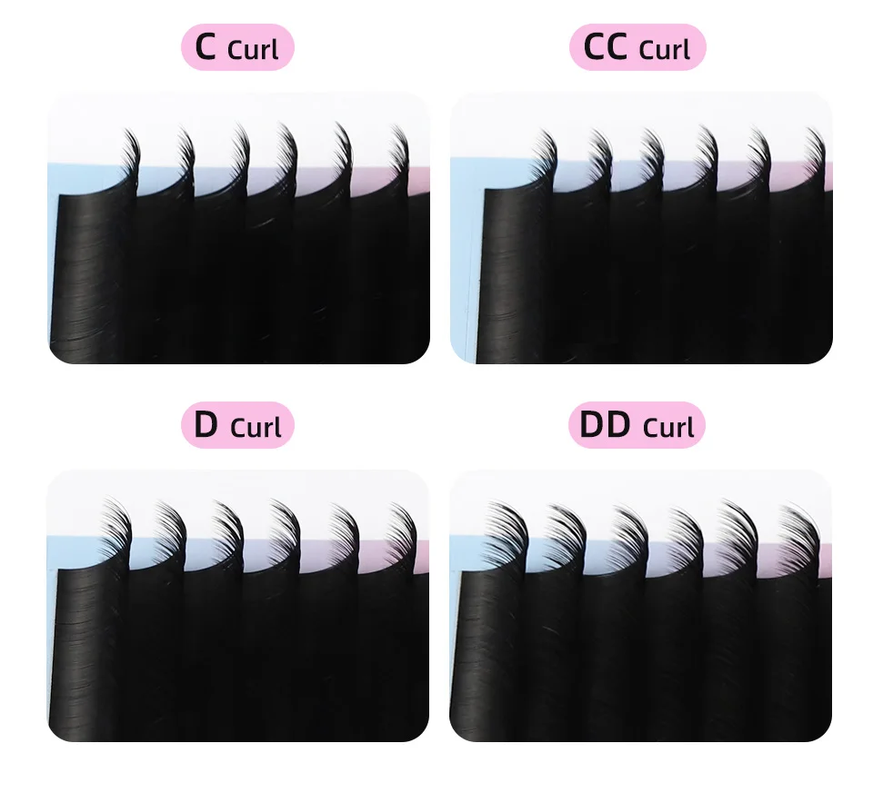RUJADE 10 Cajas de Pestañas Rusas de Volumen 6-20mm, Negro Mate, Largas/Cortas/Bajas, Visón Falso Premium, Extensiones Individuales 2
