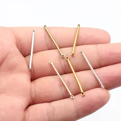 WYSIWYG 20pcs Charms Long Bar Connector 6 Colors Tone 2x34mm Metal Jewelry Findings DIY Accessories