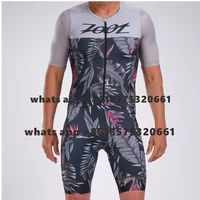 ZOOTEKOI-traje de triatlón para hombre, Ropa de Ciclismo de alta calidad, para correr y nadar, de manga corta