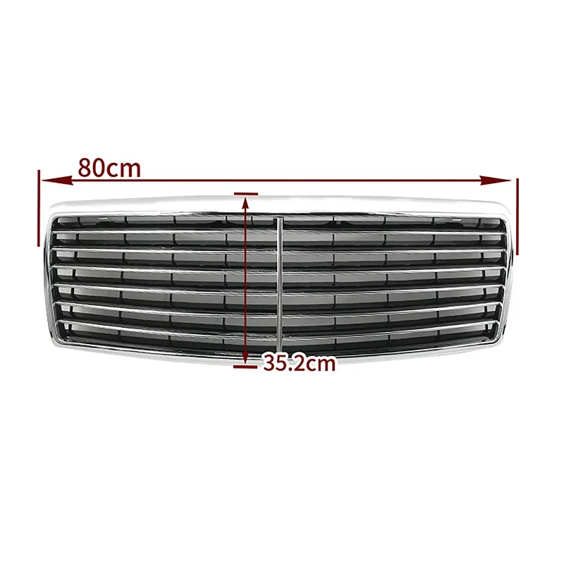 Front Bumper Upper Grills Hood For Mercedes-Benz Car Replace Accessories S-Class W140 S300 S320 S350 S400 1991-1998 #1408800583