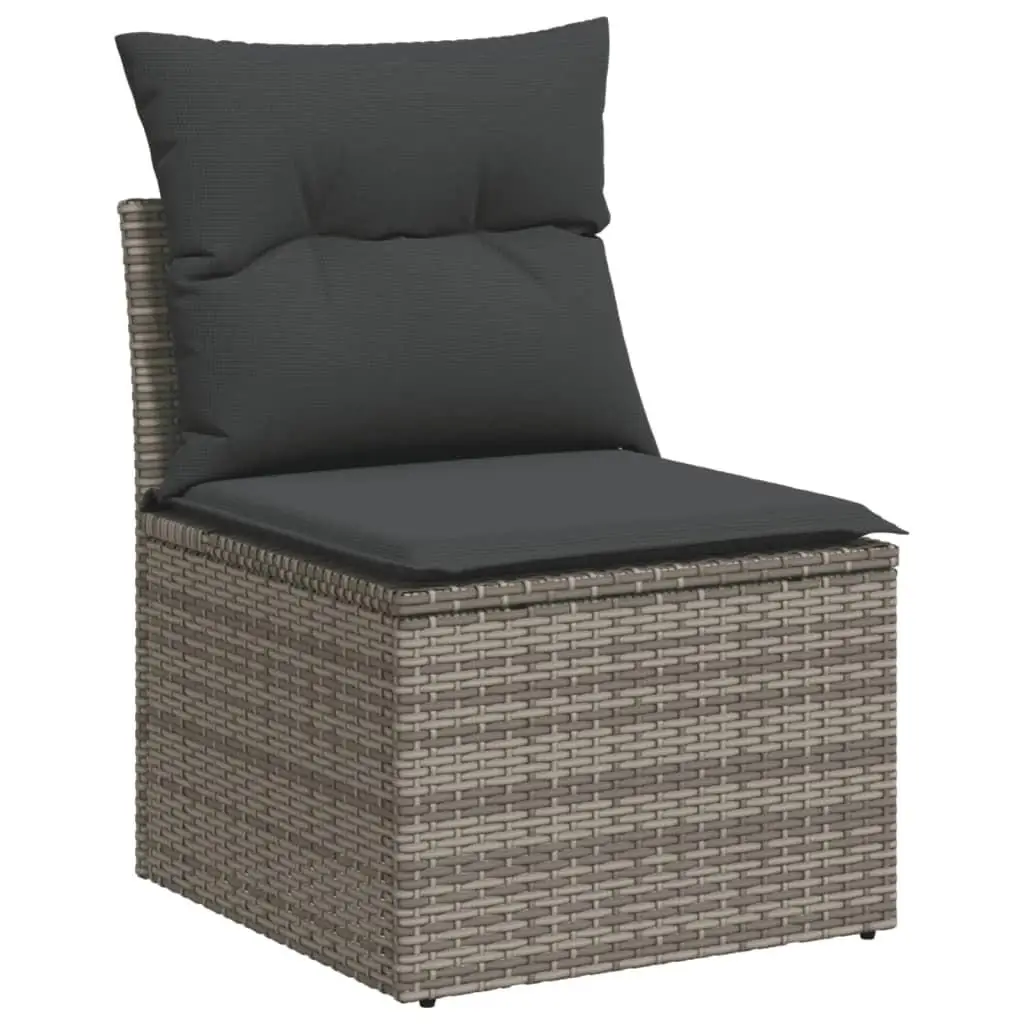 Moderne Gartensofa-Set, grau, elegant, für den Außenbereich, bequem, langlebig