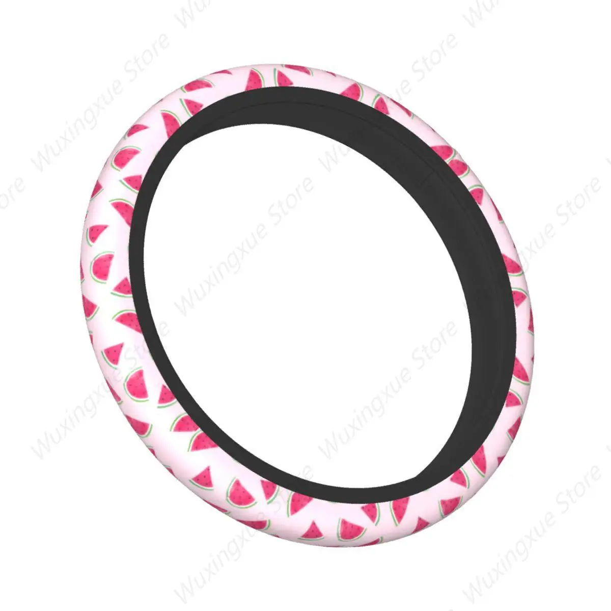 Cute Pink Watermelon Car Steering Wheel Cover 37-38 Anti-slip Elastische Car-styling Car Accessories