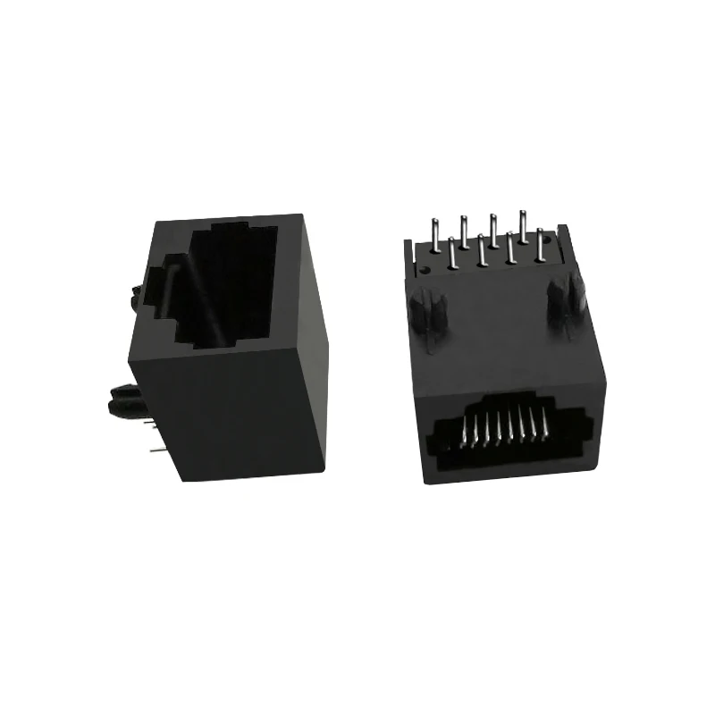 RJ45 Connector 8P8C All plastic plugboard 90 degree Network Socket